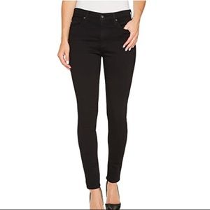 AG Farah High Rise Black Denim Skinny Jeans